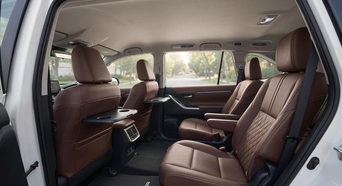 Premium captain-seat interior of a Toyota Innova HyCross